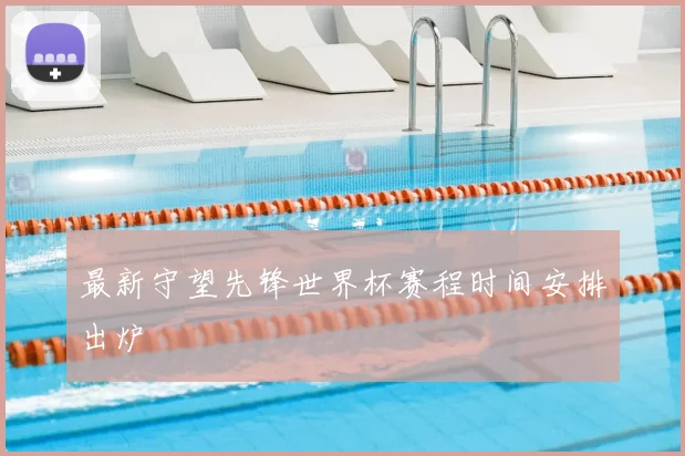 最新守望先锋世界杯赛程时间安排出炉